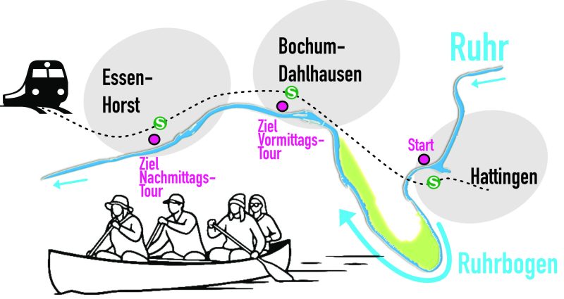 Ruhrbogen zwischen Hattingen und Bochum