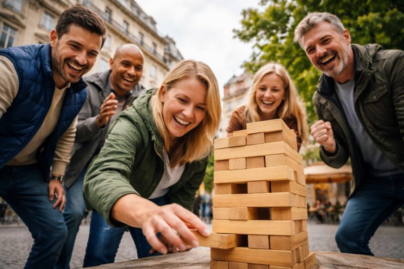 KI-generierte Darstellung: Urban Street Games Teambuilding