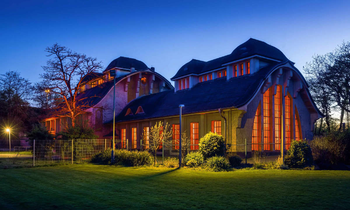 Das alte Klärwerk liegt in Krefeld, Nordrhein-Westfalen