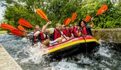 River Rafting Ruhr, Hattingen - Essen, lange Tour, Gruppen ab 10 Personen