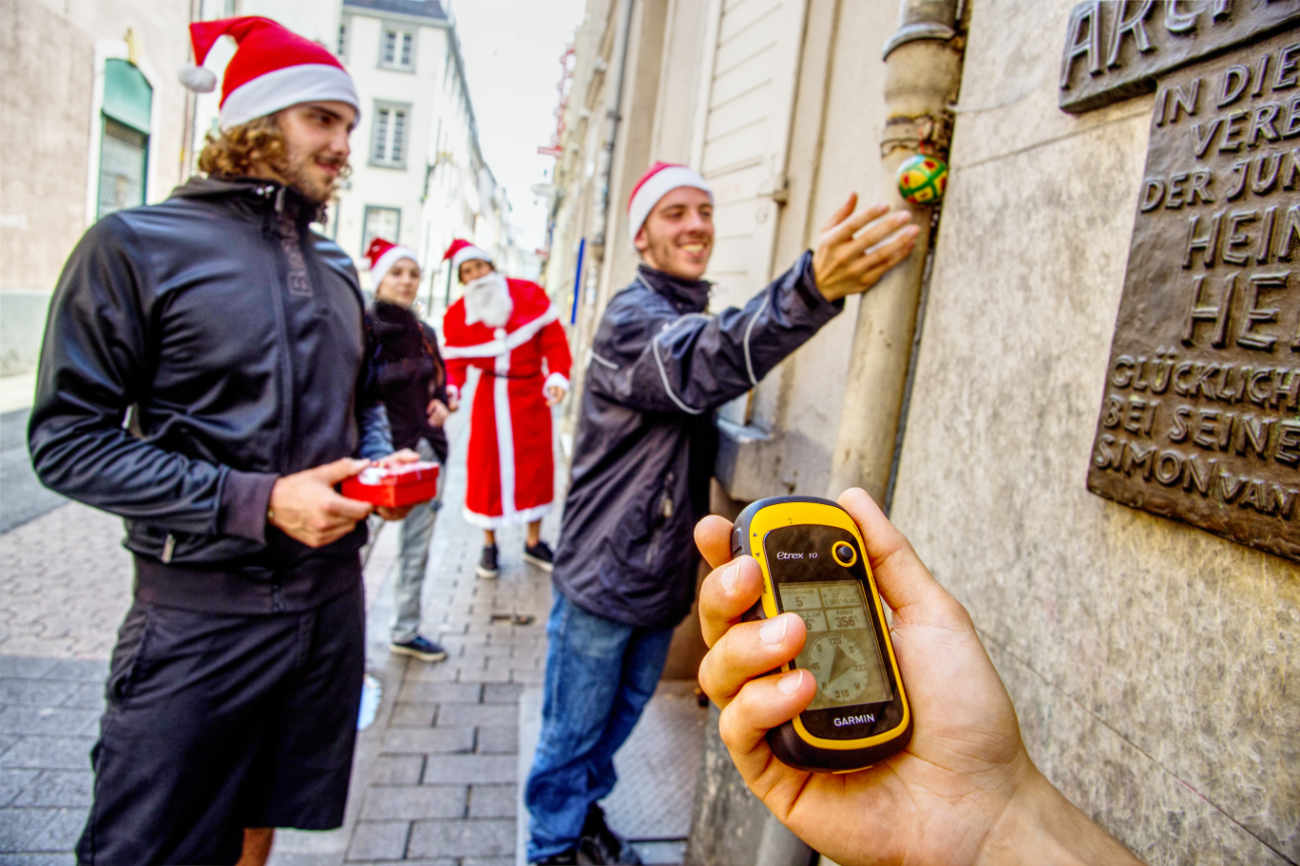 Weihnachtsfeier Geocaching